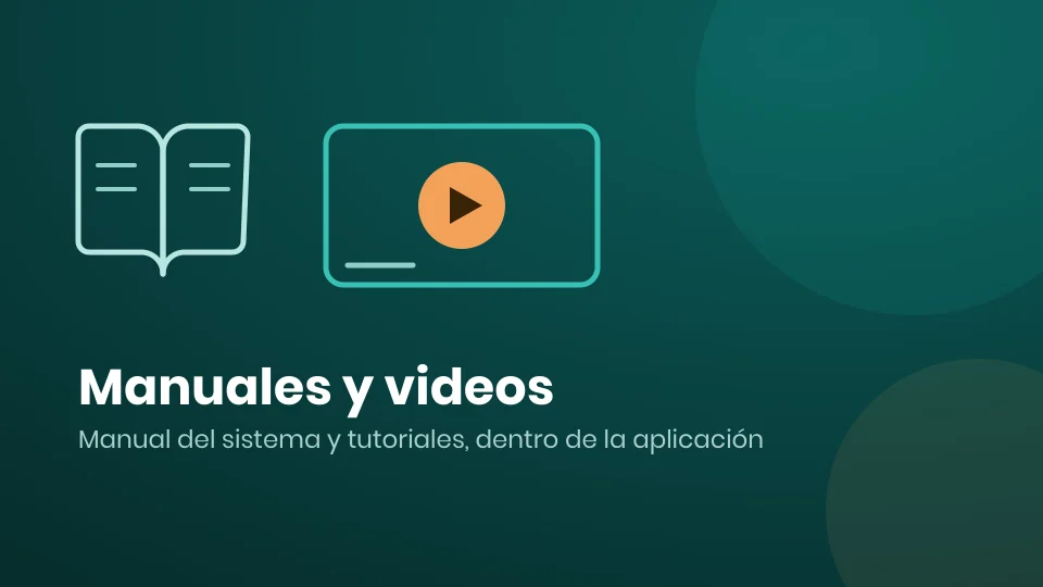 Ilustración de un manual abierto junto a un reproductor de video